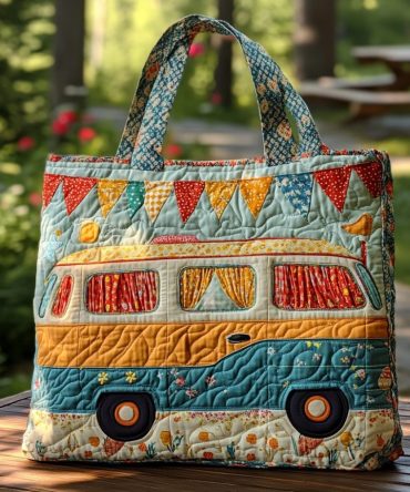 Sunny Trip Quilted Tote Bag