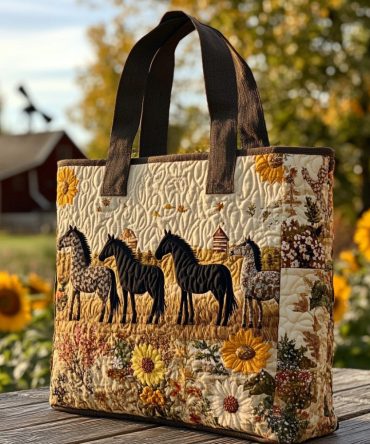 Sunset Trails Quilted Tote Bag