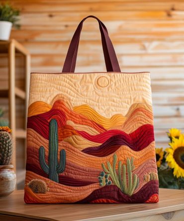 Sunset Trails Quilted Tote Bag