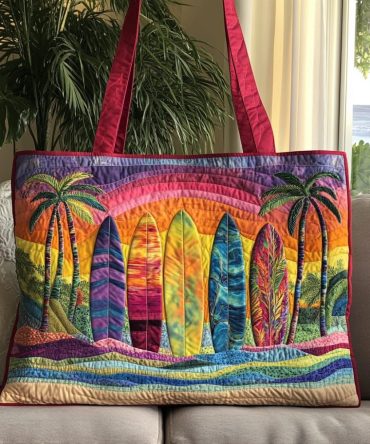Surf Dreams Quilted Tote Bag
