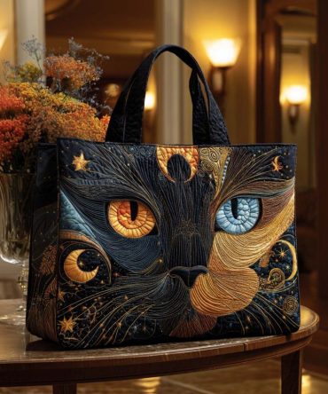 Tabby Touch Quilted Tote Bag