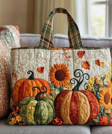 Thankful Days Quilted Tote Bag