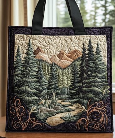 The Forest Nest Quilted Tote Bag