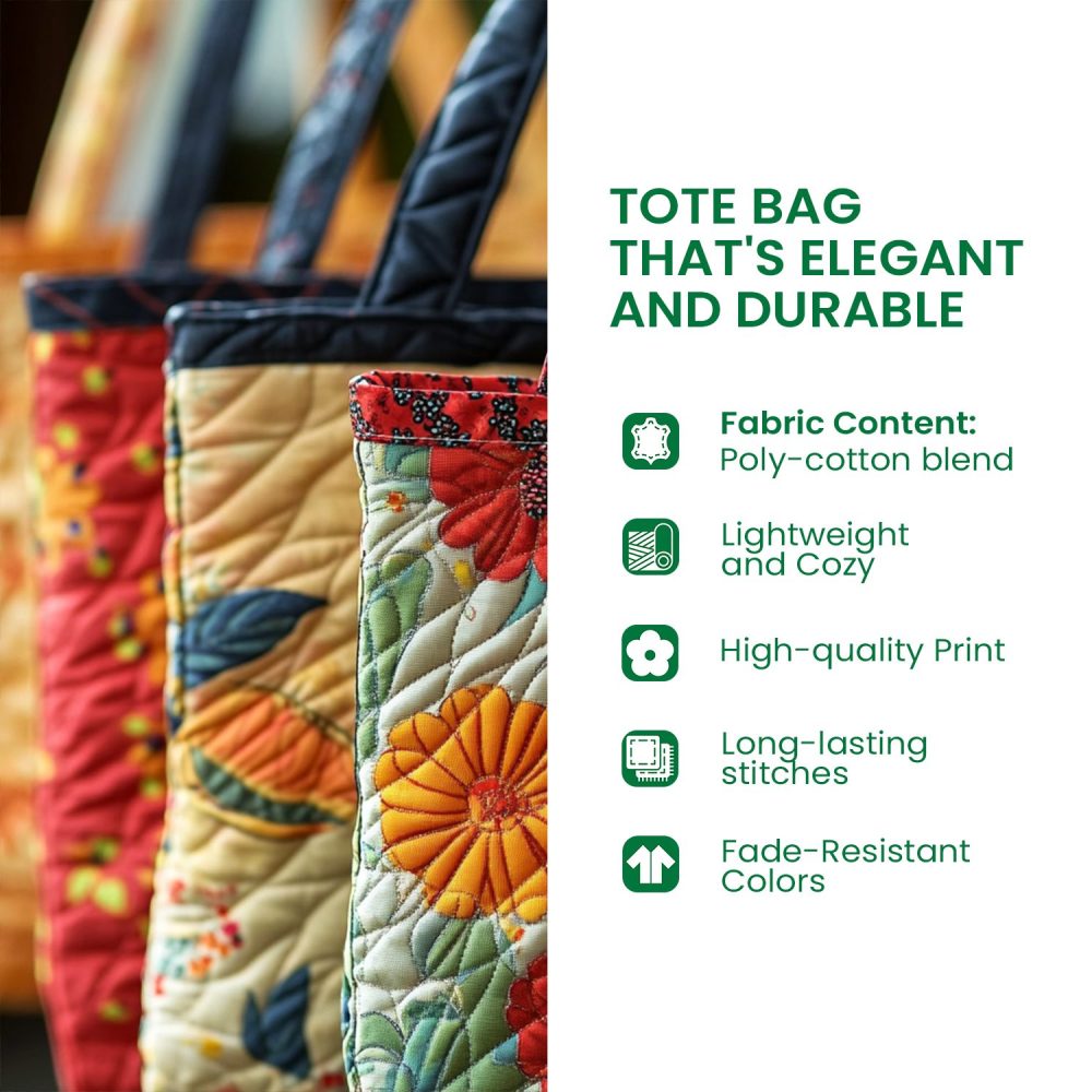 Quilted Glory Quilted Tote Bag - Image 3