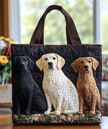 Trio Of Companions Quilted Tote Bag