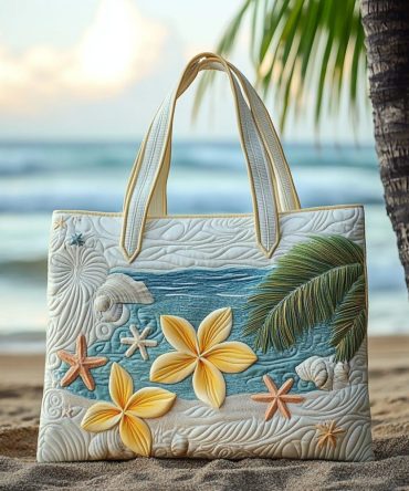 Tropical Bliss Quilted Tote Bag