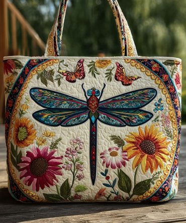 Twilight Drift Quilted Tote Bag