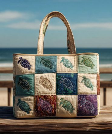 Underwater Explorer Quilted Tote Bag
