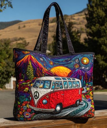 Valley Drive Quilted Tote Bag