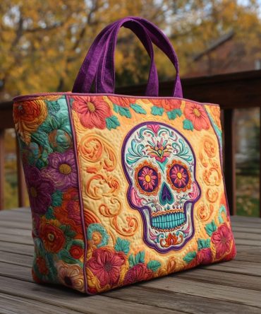 Viva La Vida Quilted Tote Bag