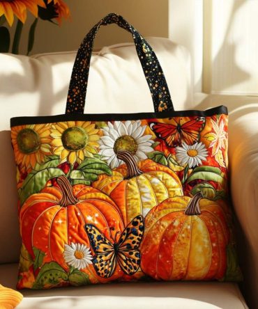 Warm Breeze Quilted Tote Bag