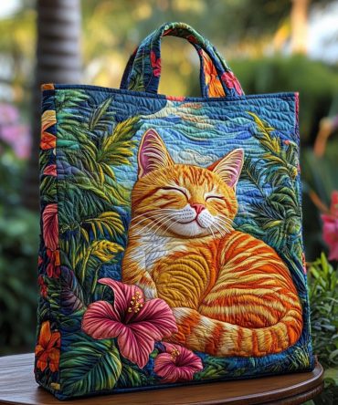 Whisker Dreams Quilted Tote Bag