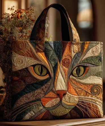 Whisker Glow Quilted Tote Bag