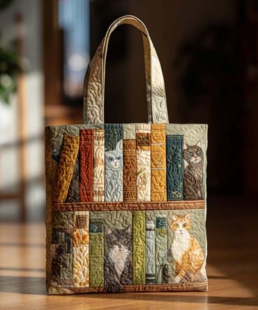 Whisker Page Quilted Tote Bag