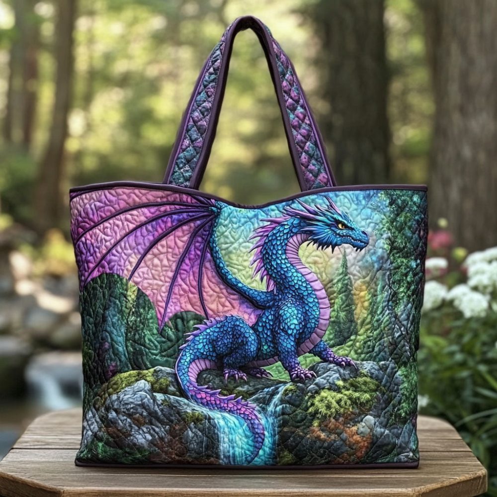 Dragon Quilted Tote Bag