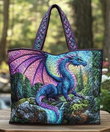 Whisper Dragon Quilted Tote Bag