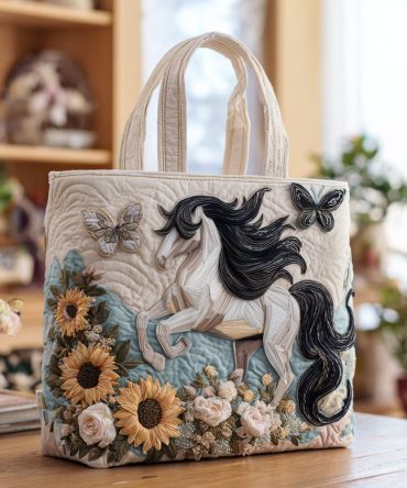 Whisper Hoof Quilted Tote Bag