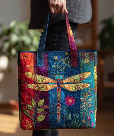 Whisper Wings Quilted Tote Bag