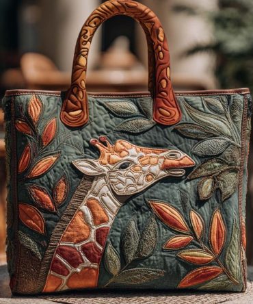 Wild Gaze Quilted Tote Bag