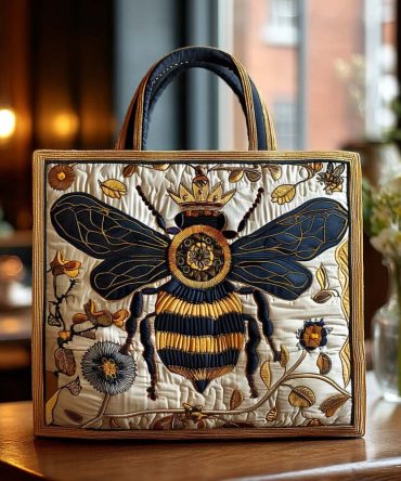 Wild Honey Quilted Tote Bag