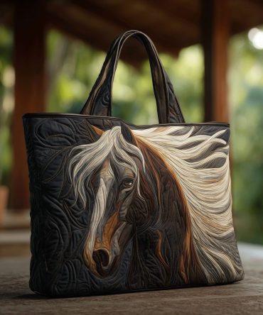 Wild Horse Spirit Quilted Tote Bag