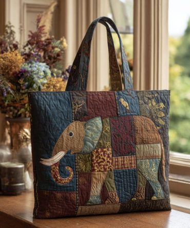 Wild Majesty Quilted Tote Bag
