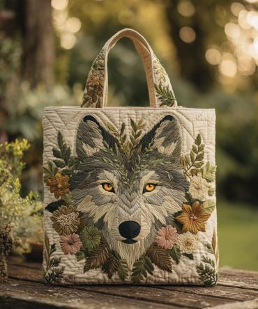 Wild Whisper Quilted Tote Bag
