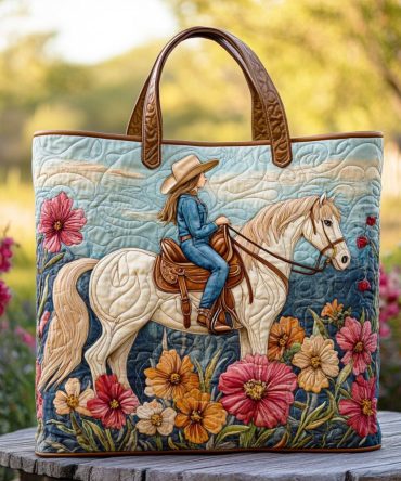 Wildflower Canyon Quilted Tote Bag