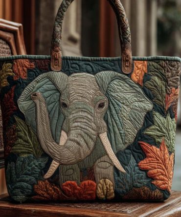 Wisdom Of The Wild Quilted Tote Bag