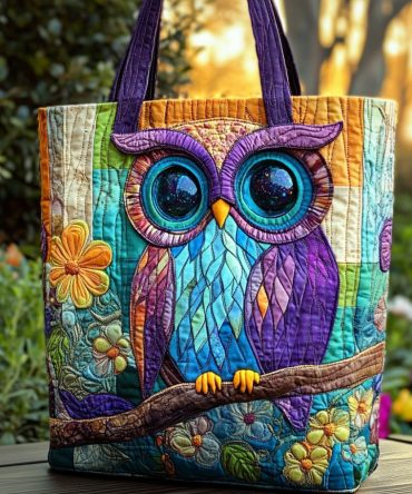 Wise Gaze Quilted Tote Bag