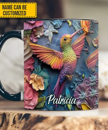 Hummingbird Accent Mug - Personalized Accent Mug