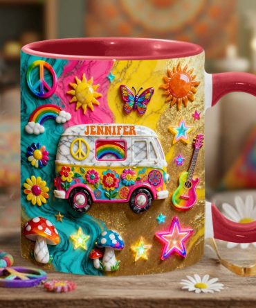 Hippie Souls - Personalized Hippie Accent Mug