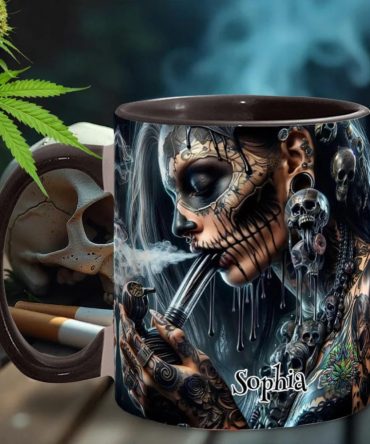 Psychedelic Queen, Personalized Weed Accent Mug