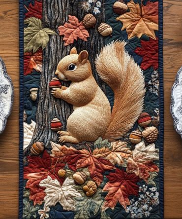 Acorn Dreams Quilted Table Runner