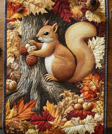 Acorn Season Quilted Table Runner