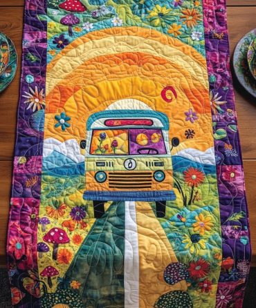 Adventure Awaits Quilted Table Runner