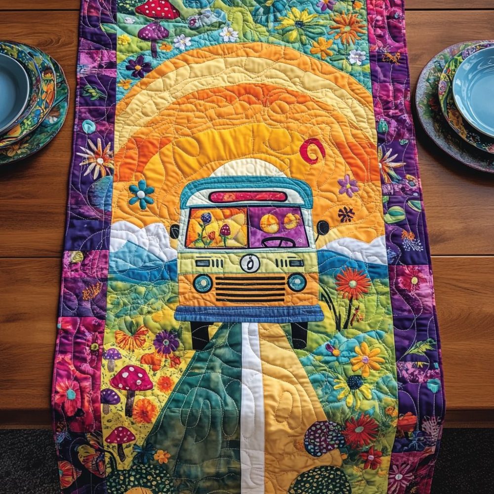 Adventure Awaits Quilted Table Runner