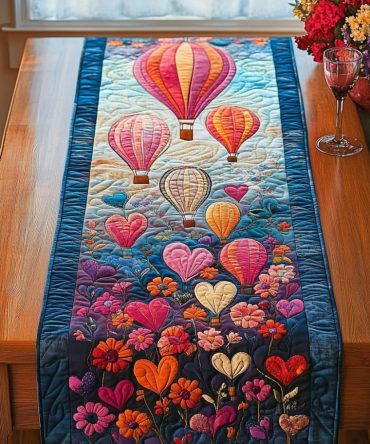 Aerial Majesty Quilted Table Runner
