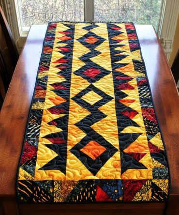 African Vibe Quilted Table Runner
