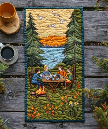 Alpine Adventure Quilted Table Runner