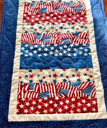 American Dream Quilted Table Runner