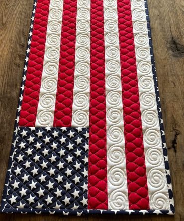 American Pride Quilted Table Runner