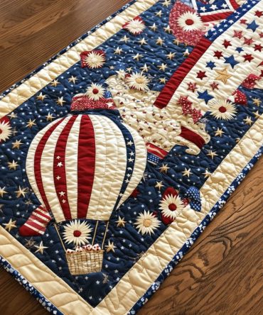 American Dreamscape Quilted Table Runner