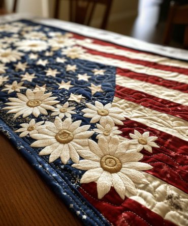 American Pride Quilted Table Runner