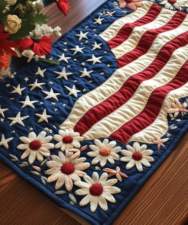 Americana Pride Quilted Table Runner
