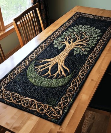 Ancient Wisdom Quilted Table Runner