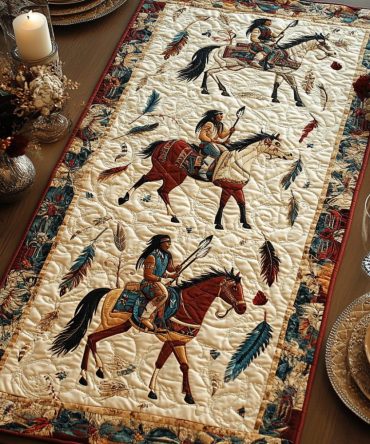 Ancient Echoes Quilted Table Runner