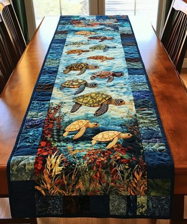 Ancient Glider Quilted Table Runner