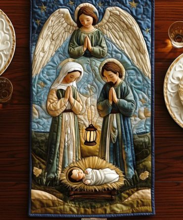 Angel Blessing Quilted Table Runner