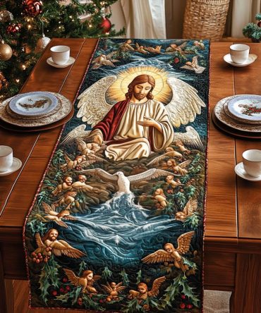 Angelic Devotion Quilted Table Runner